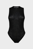 Bodysuit Logo Embroidery Black