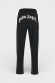 Curved Logo Track Pants Black
