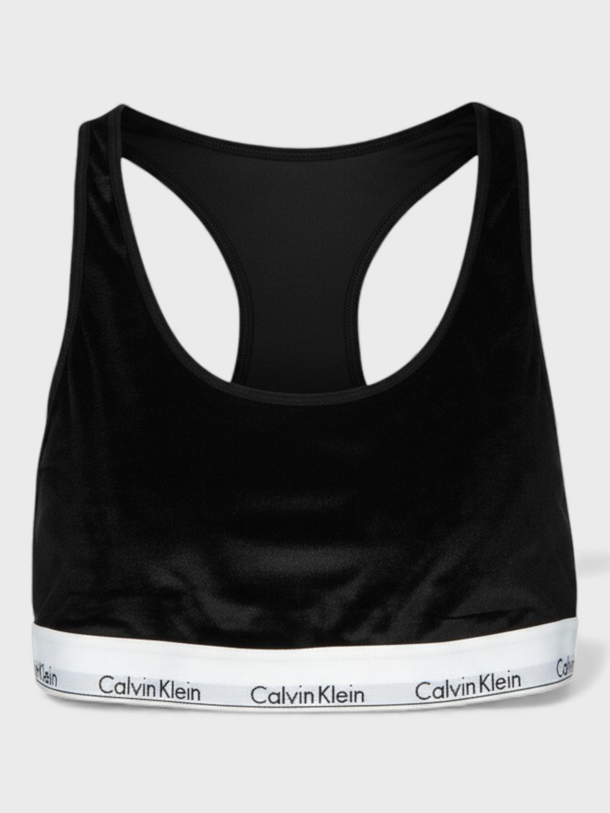Calvin Klein Unlined Logo Bralette Black