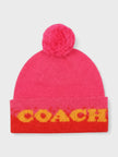 Coach Colour-Blocked Ombré Pom-Pom Beanie
