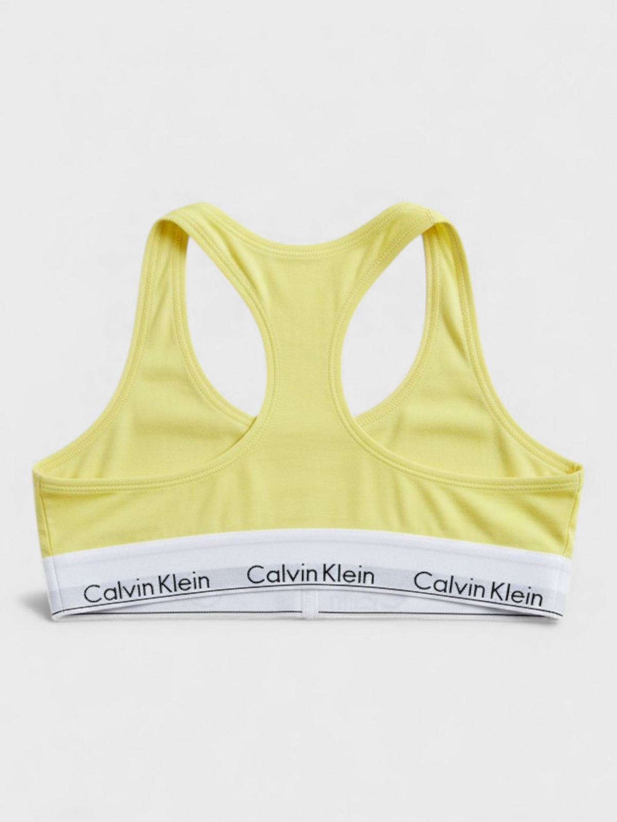 Calvin Klein Unlined Logo Bralette Cyber Green