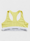 Calvin Klein Unlined Logo Bralette Cyber Green