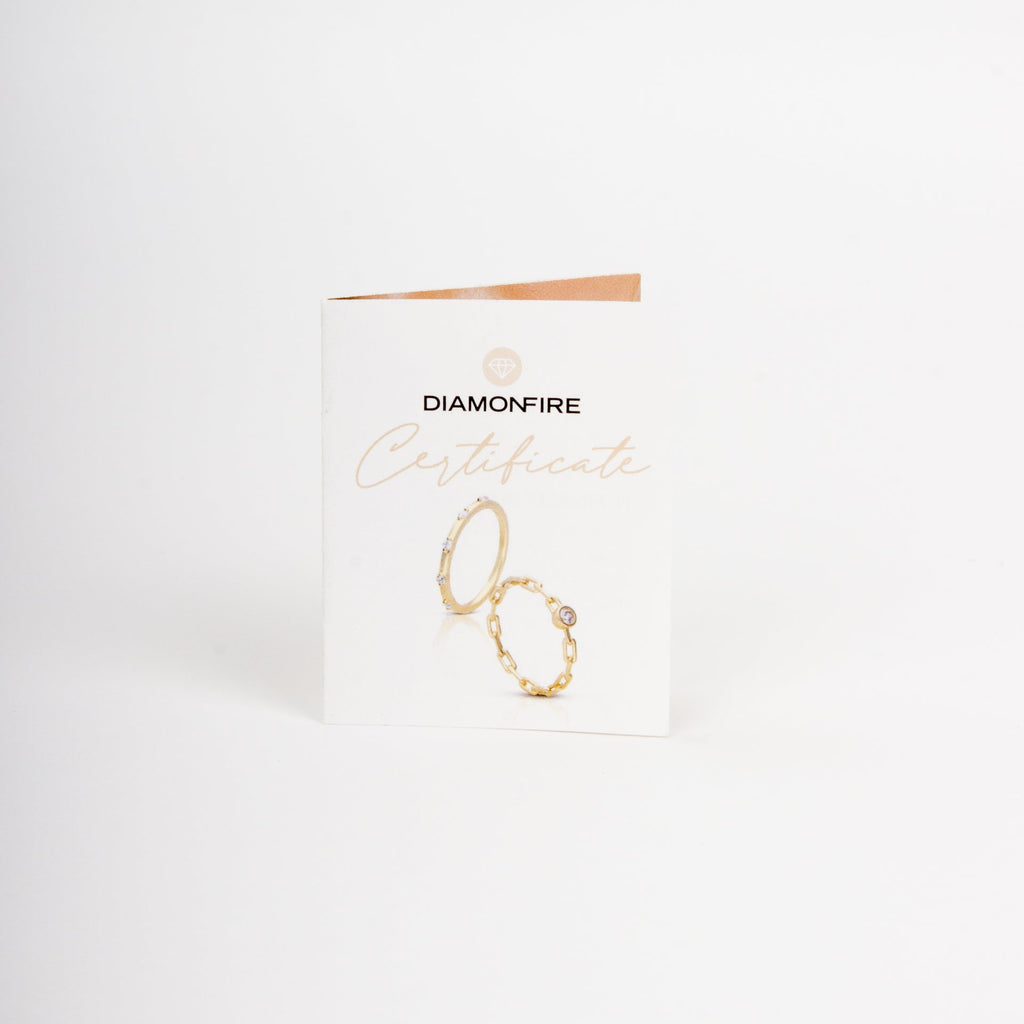 Diamonfire Teardrop Pink Zirconia Pendant