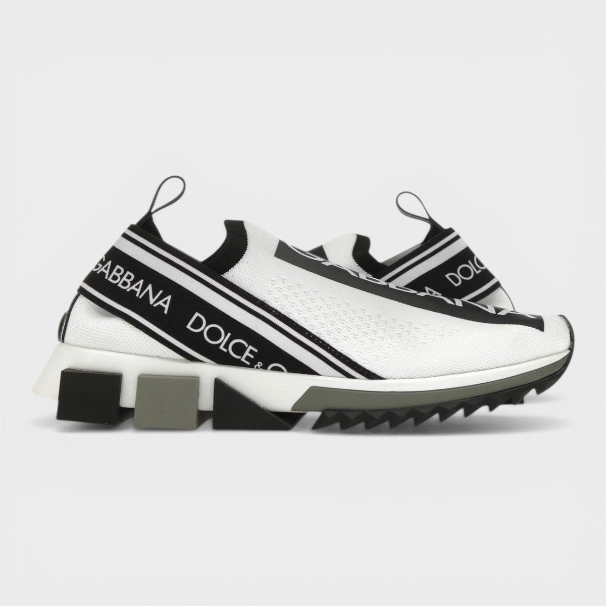 Dolce & Gabbana Sorrento Knit Trainers White