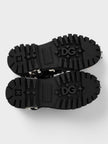 Dolce & Gabbana Studded Combat Boots Lace-Up Black