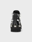 Dolce & Gabbana Studded Combat Boots Lace-Up Black