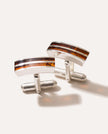 Double Stripe Amber Cufflinks