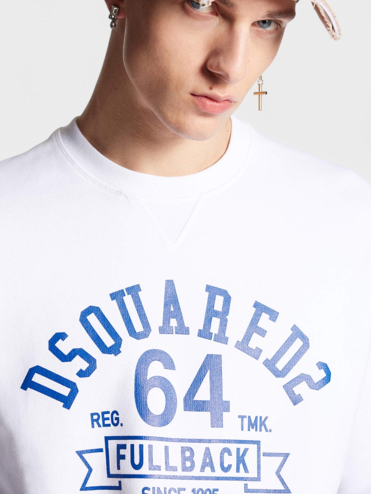 DSqaured2 Fullback College Sweatshirt White