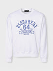 DSqaured2 Fullback College Sweatshirt White
