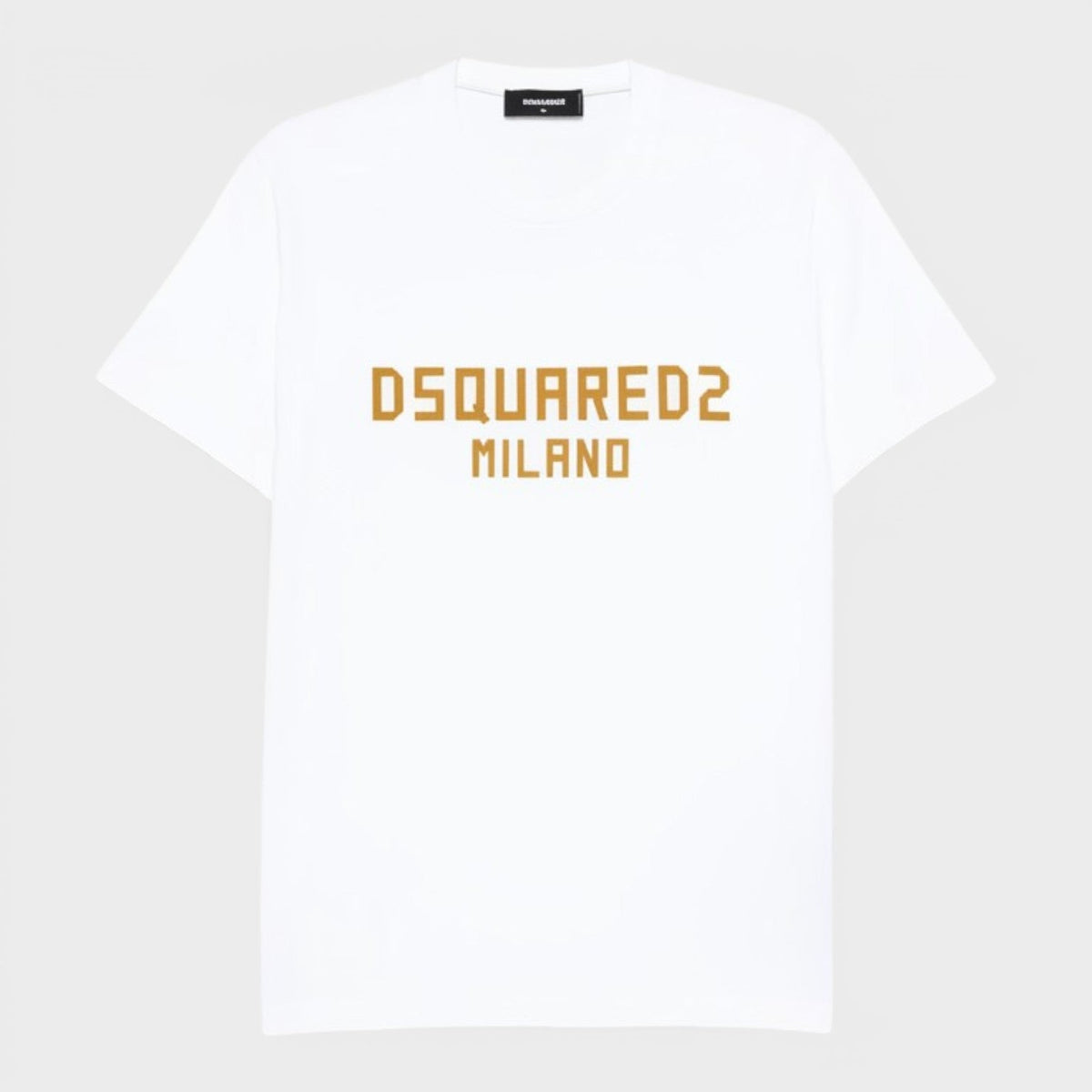 Milano Logo T-Shirt Print White Ochre
