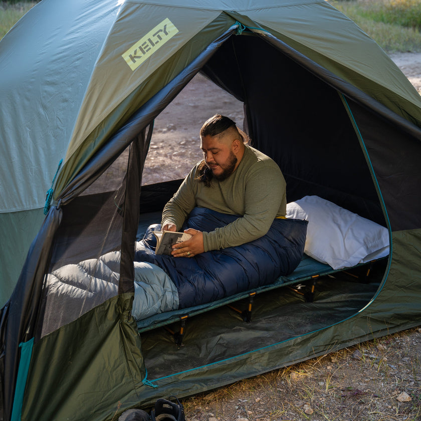 Kelty Lowdown Camp Cot Bed in Fern