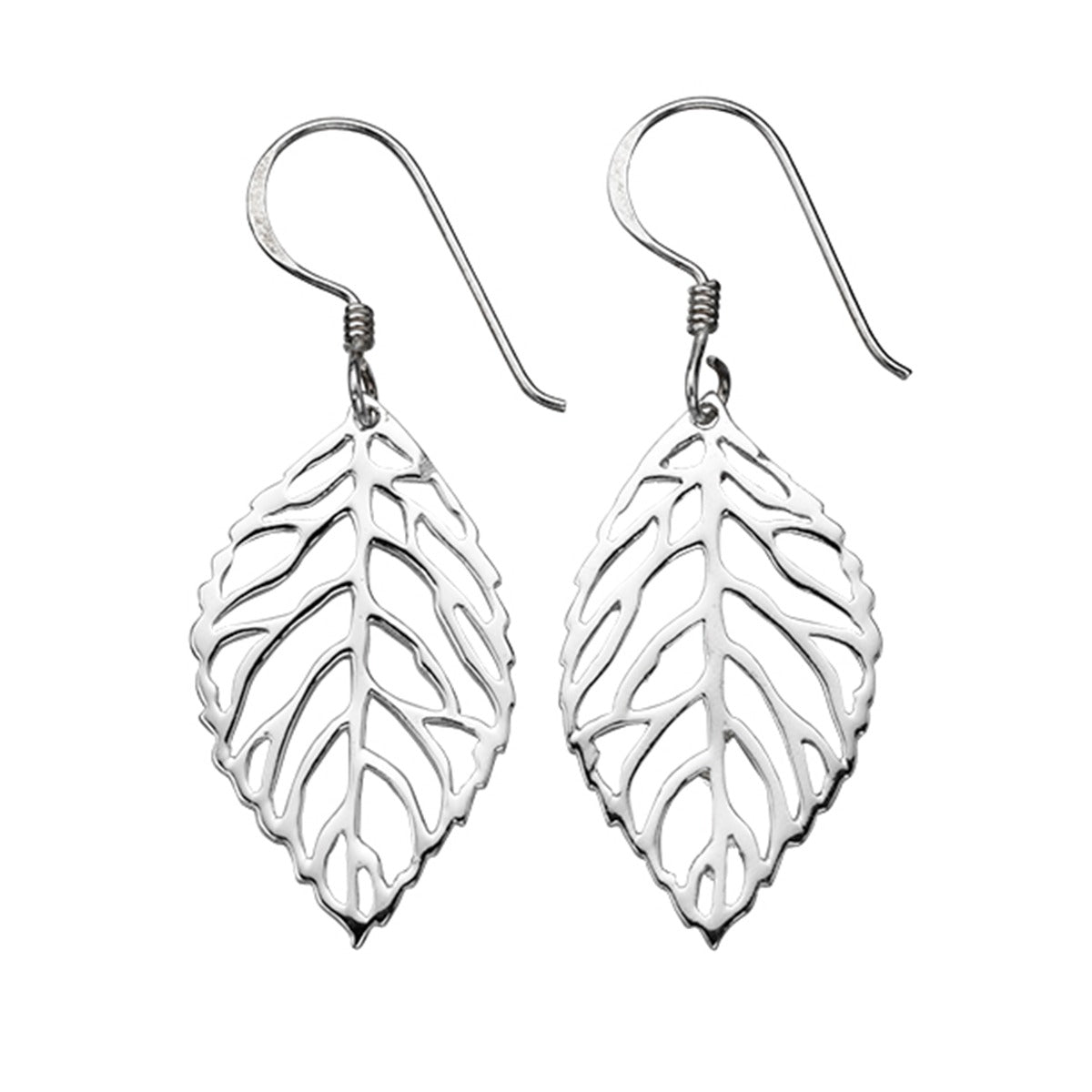 Beginnings Cut Out Leaf Drop Earrings