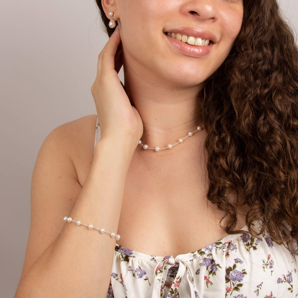 Beginnings White Fresh Water Pearl Bracelet