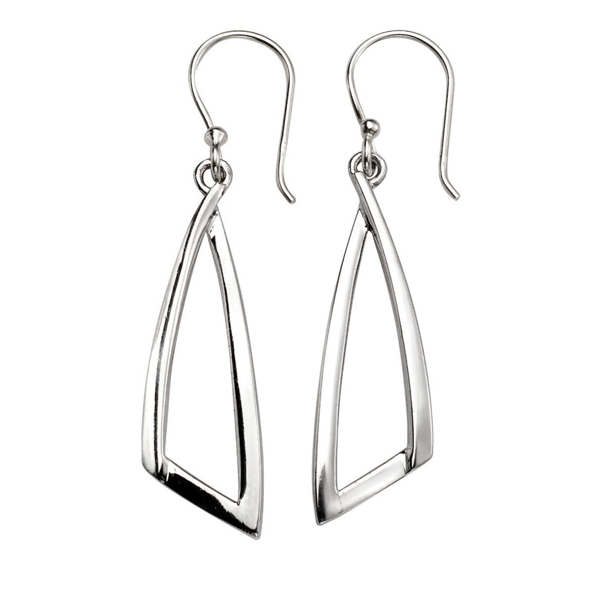 Beginnings Open Abstract Triangle Drop Earrings
