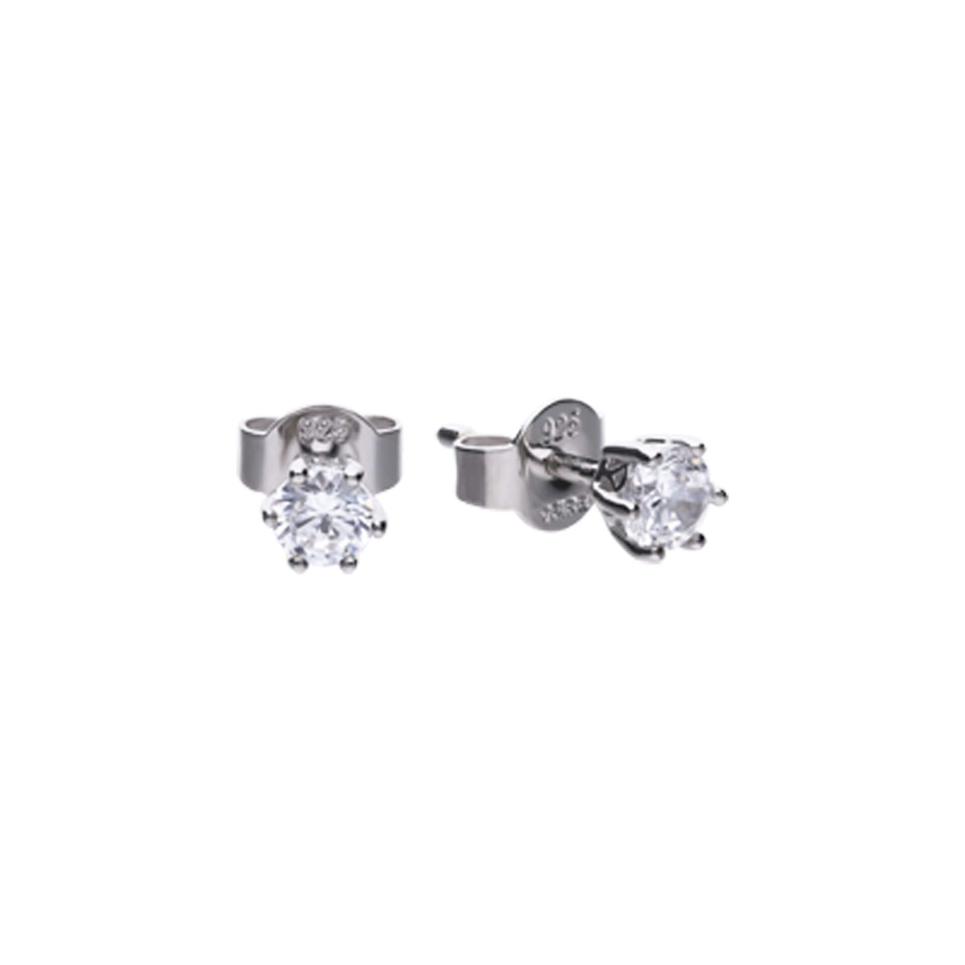 Diamonfire Six Claw Carat Stud Earrings