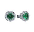 Diamonfire Round Colour Pave Stud Earrings