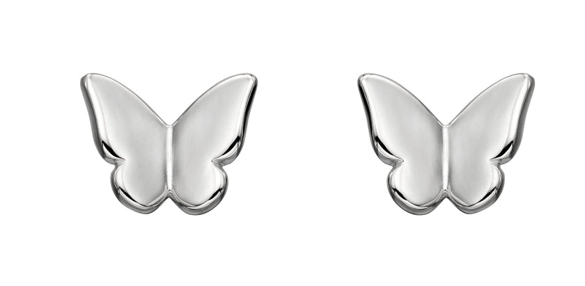 Beginnings Silver Butterfly Stud Earrings