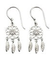 Beginnings Dream Catcher Earrings with Cubic Zirconia