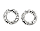 Beginnings Twisted Earrings with Cubic Zirconia