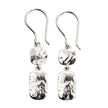 Beginnings Hammered Double Drop Earrings