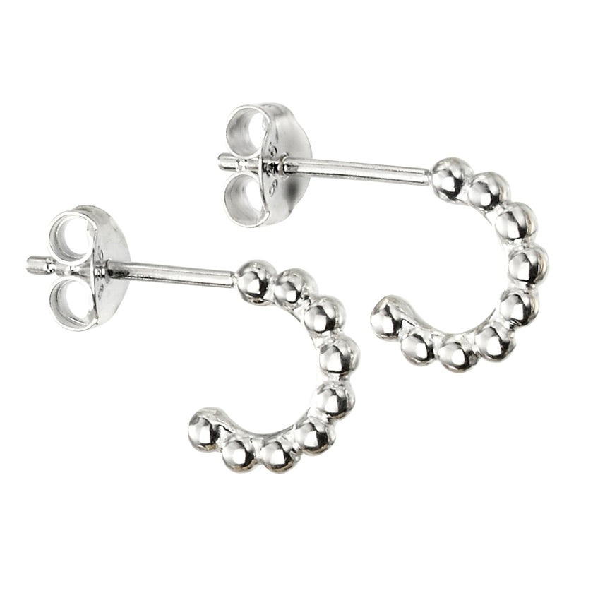 Beginnings 3/4 Ball Hoop Earrings