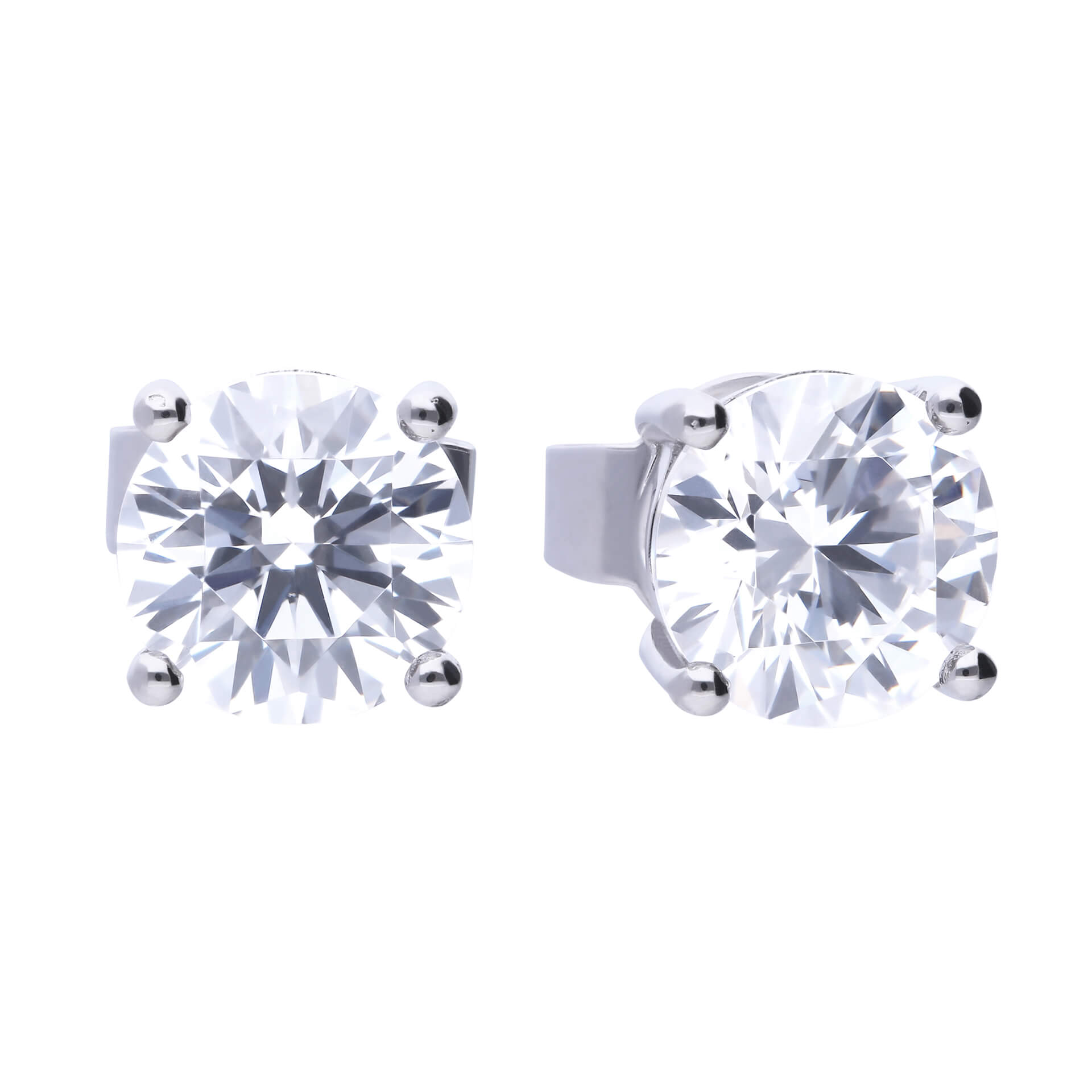 Diamonfire Four Claw Carat Stud Earrings