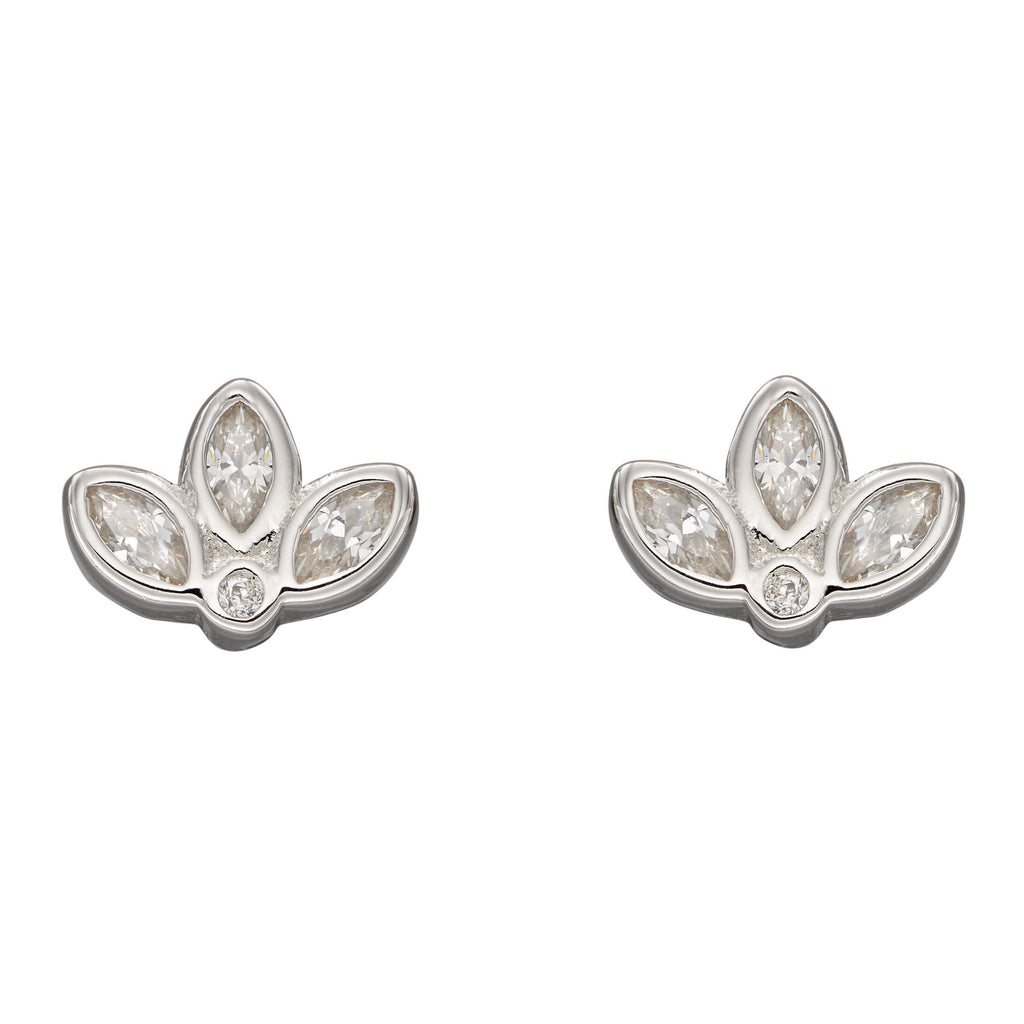 Beginnings Lotus Flower Stud Earrings
