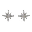 Beginnings Pave Set Cubic Zirconia Starburst Stud Earrings