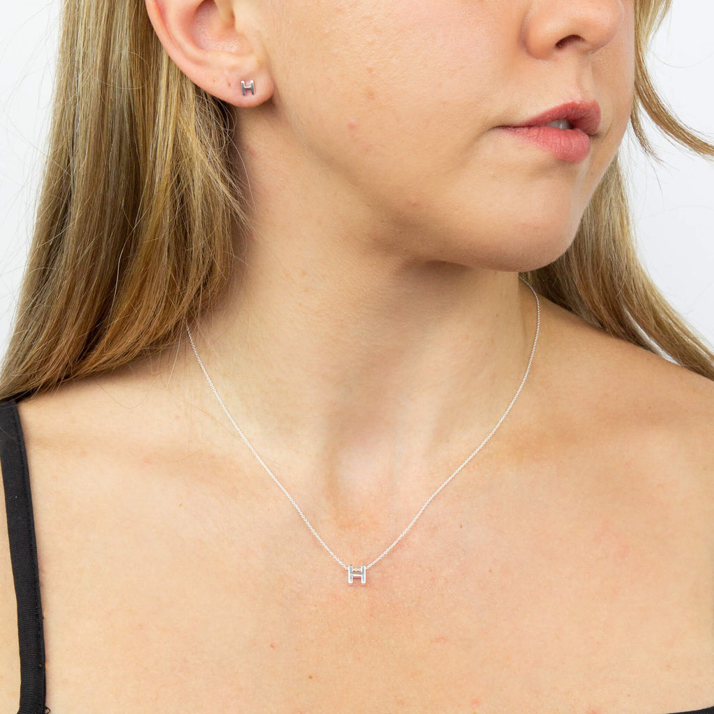 Beginnings Initial Stud Earrings