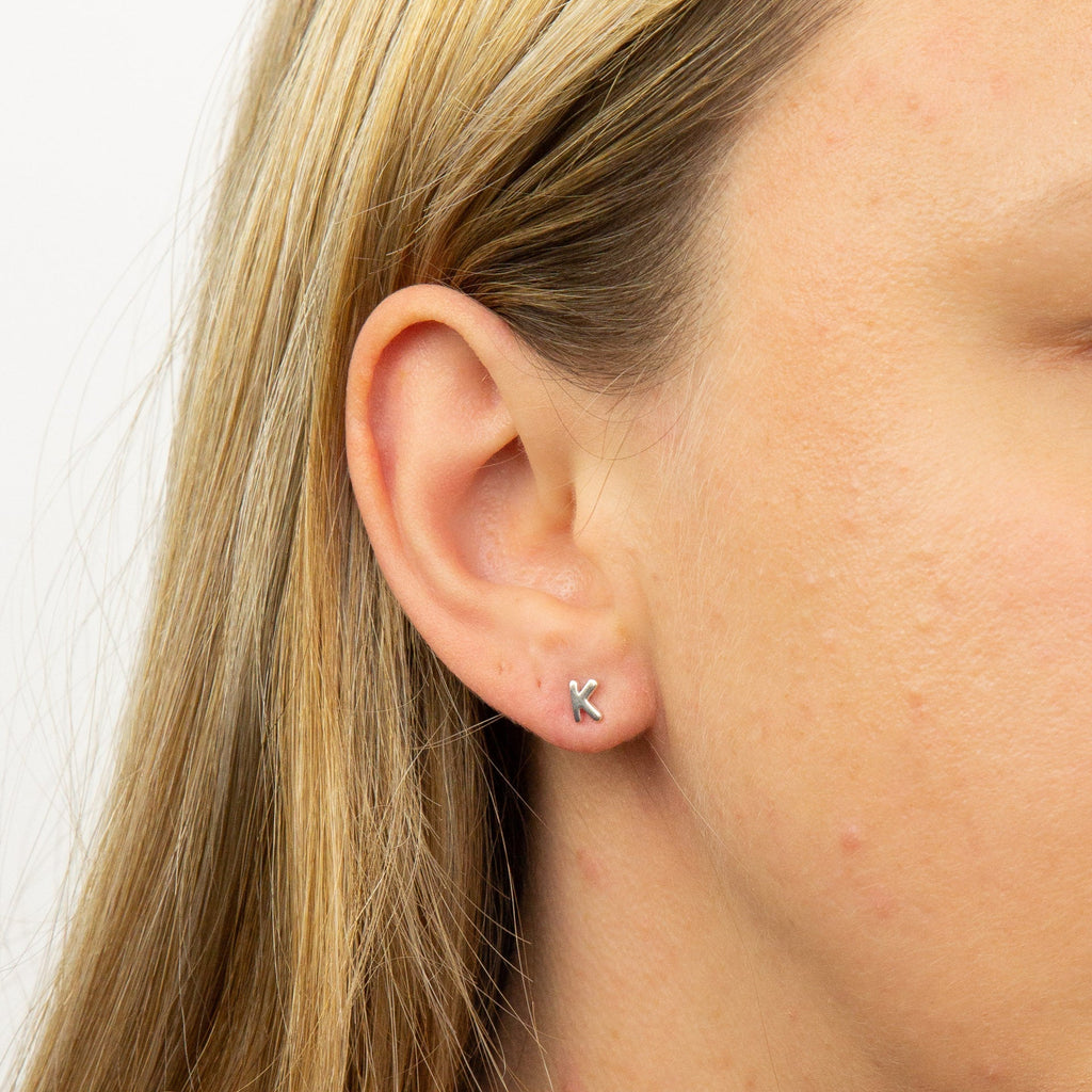 Beginnings Initial Stud Earrings