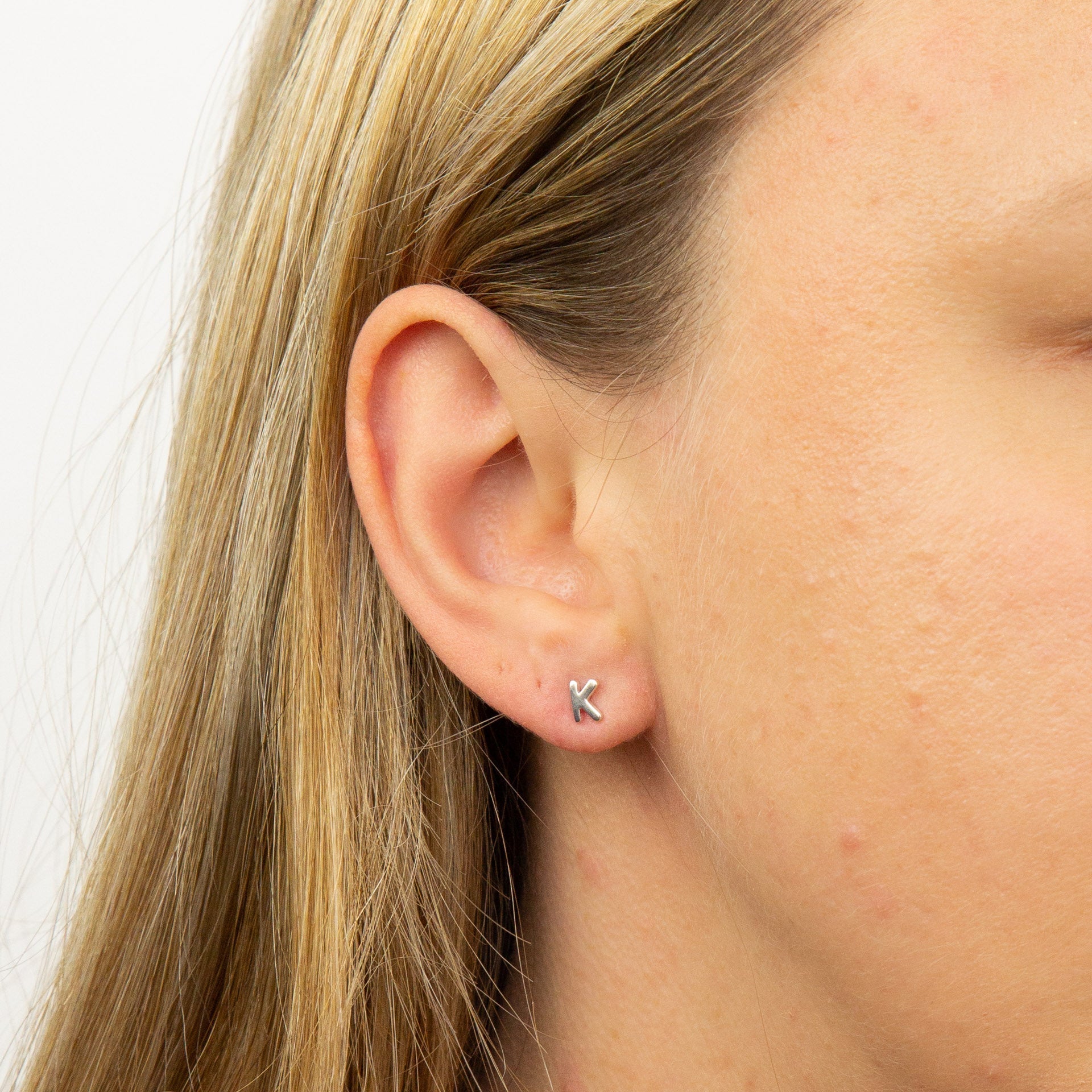 Beginnings Initial Stud Earrings