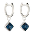 Beginnings Square Crystal Assembled Hoop Earrings