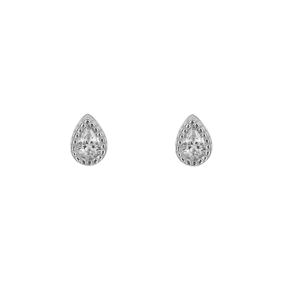 Beginnings Teardrop Ohrstecker mit Zirkonia