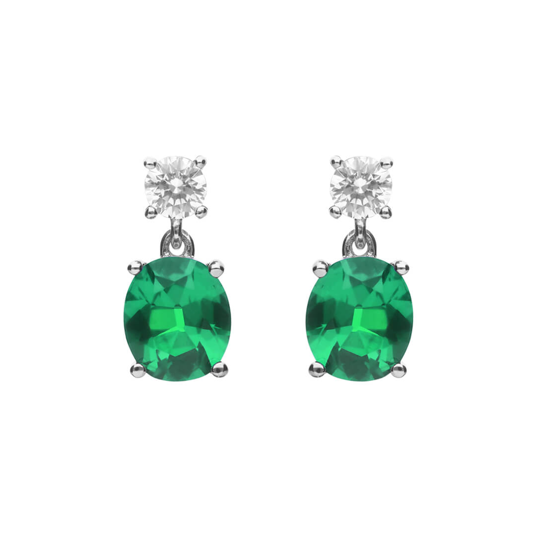 Diamonfire Oval Drop Earrings