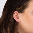 Beginnings LOVE Stud Oorbellen met Pavé Zirkonia