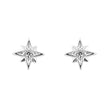 Beginnings Starburst Stud Earrings with Cubic Zirconia