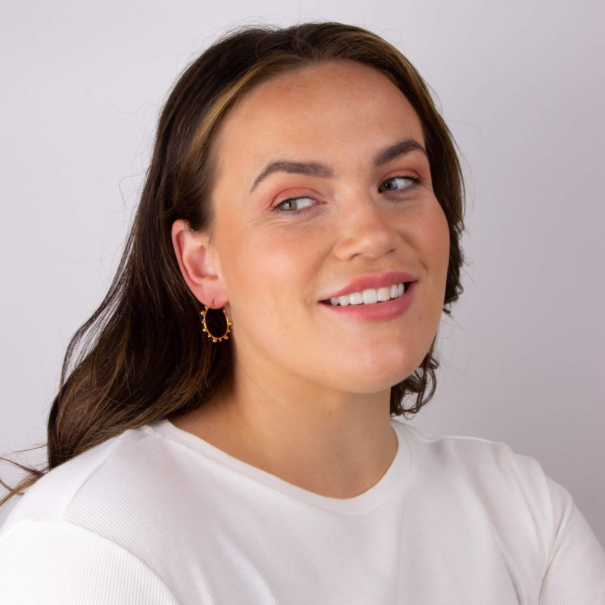 Beginnings Ball Hoop Earrings
