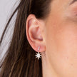 Beginnings Starburst Drop Earrings with Pave Cubic Zirconia