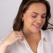 Beginnings Starburst Drop Earrings with Pave Cubic Zirconia