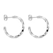 Beginnings Twisted 3/4 Hoop Earrings