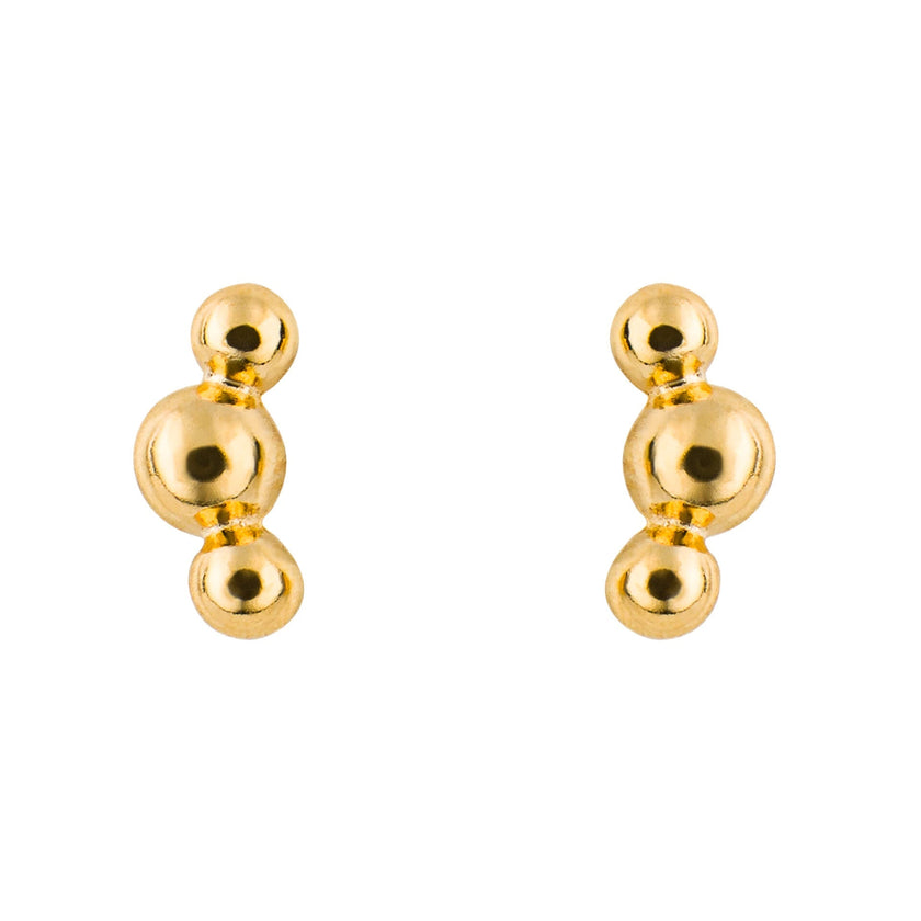 Beginnings Triple Ball Stud Earrings