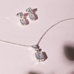 Diamonfire Tri-Stone Drop Earrings
