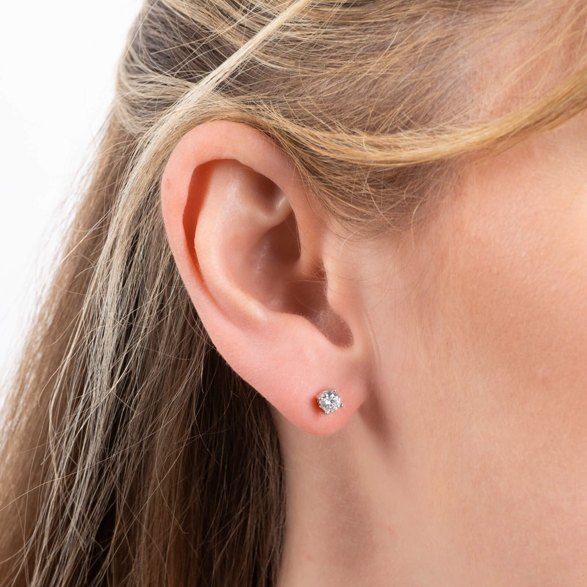 Diamonfire Ohrstecker mit vier Krappen, Karat