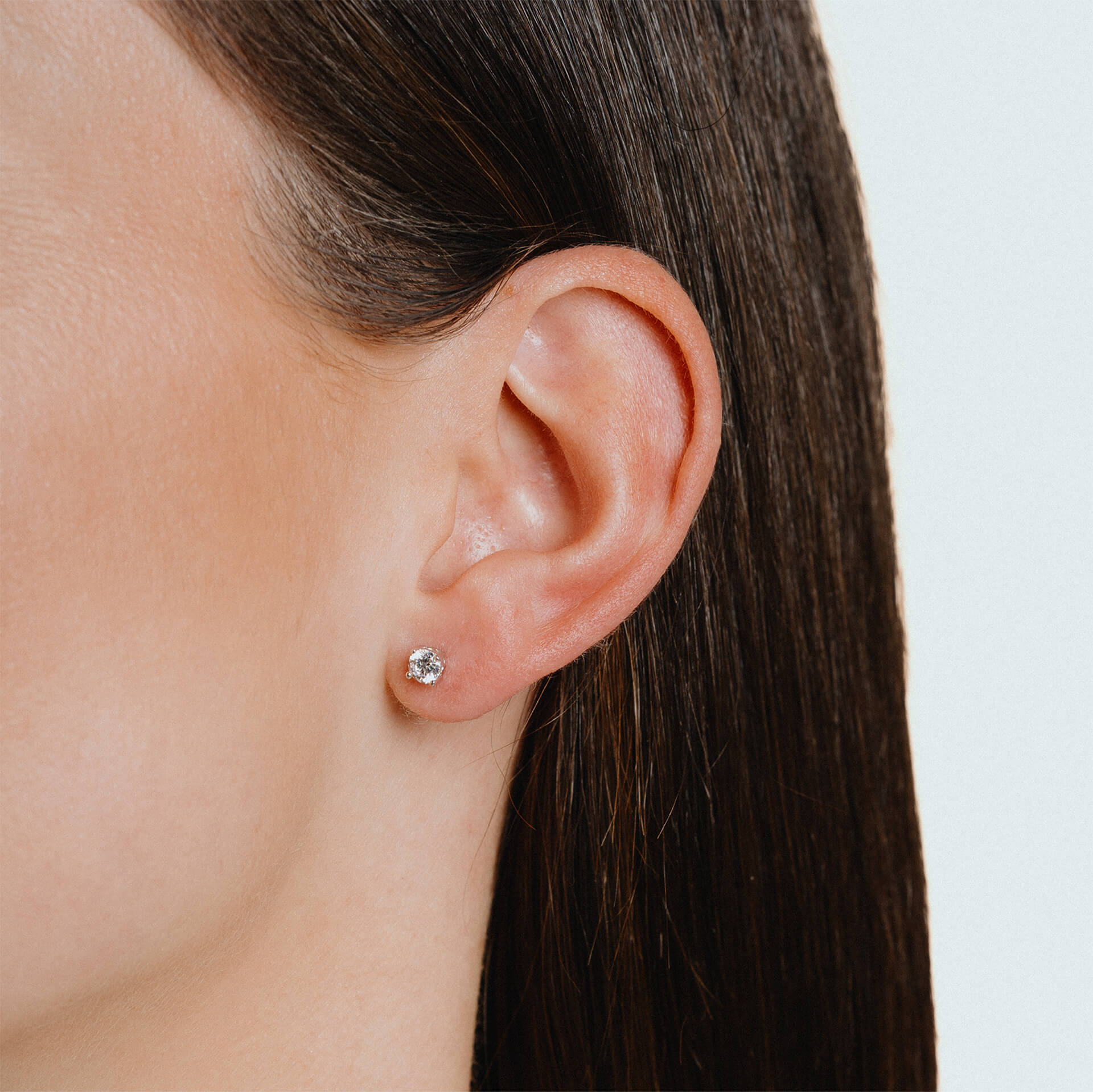 Diamonfire Four Claw Carat Stud Earrings