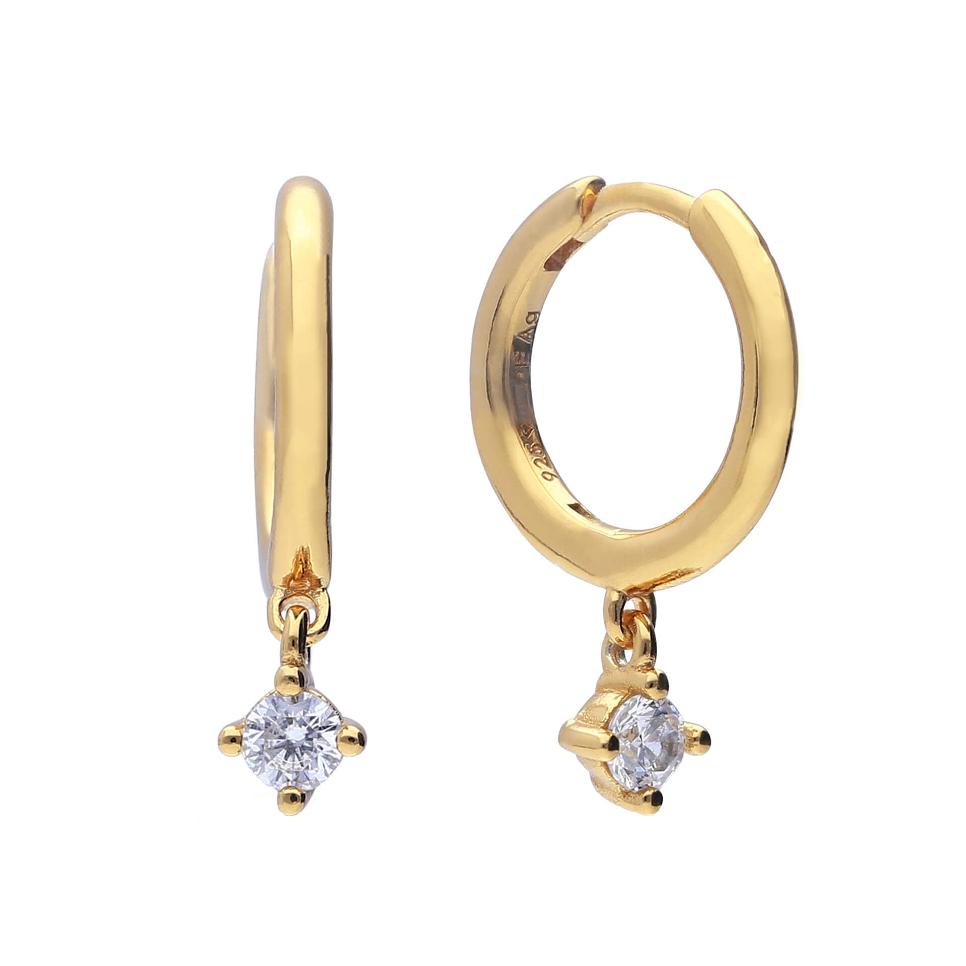 Diamonfire Creolen mit Anhänger