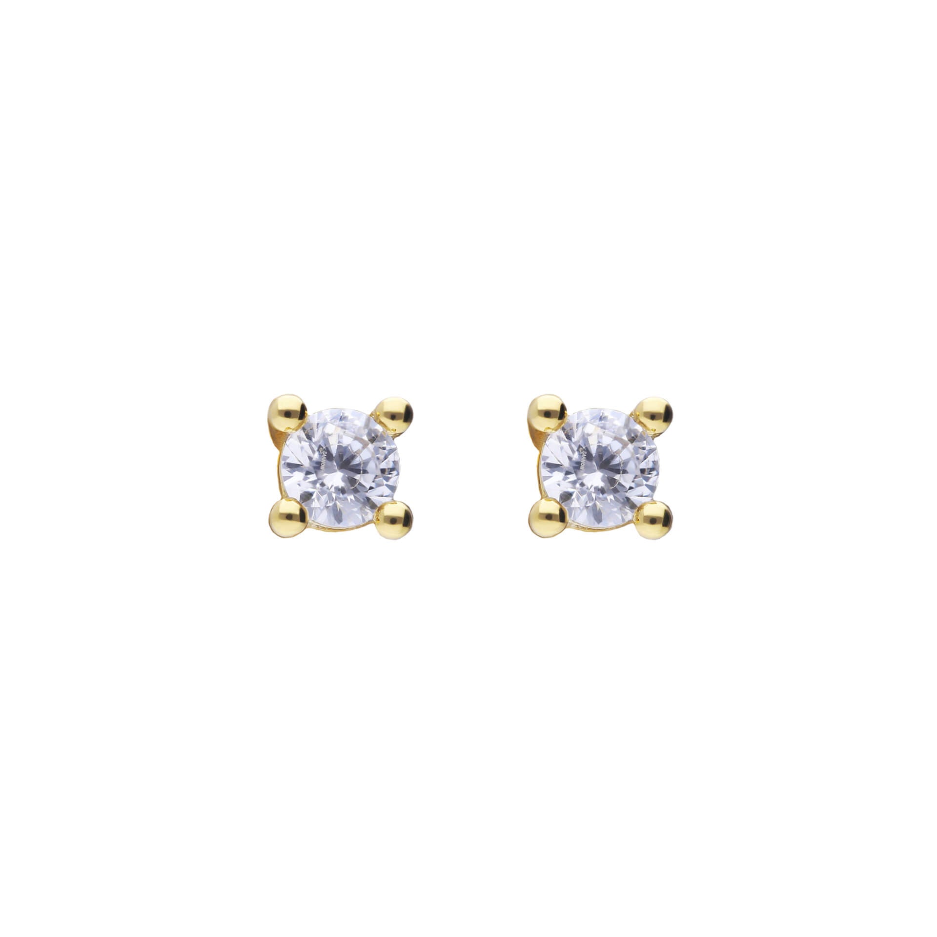 Diamonfire Four Claw Solitaire Stud Earrings