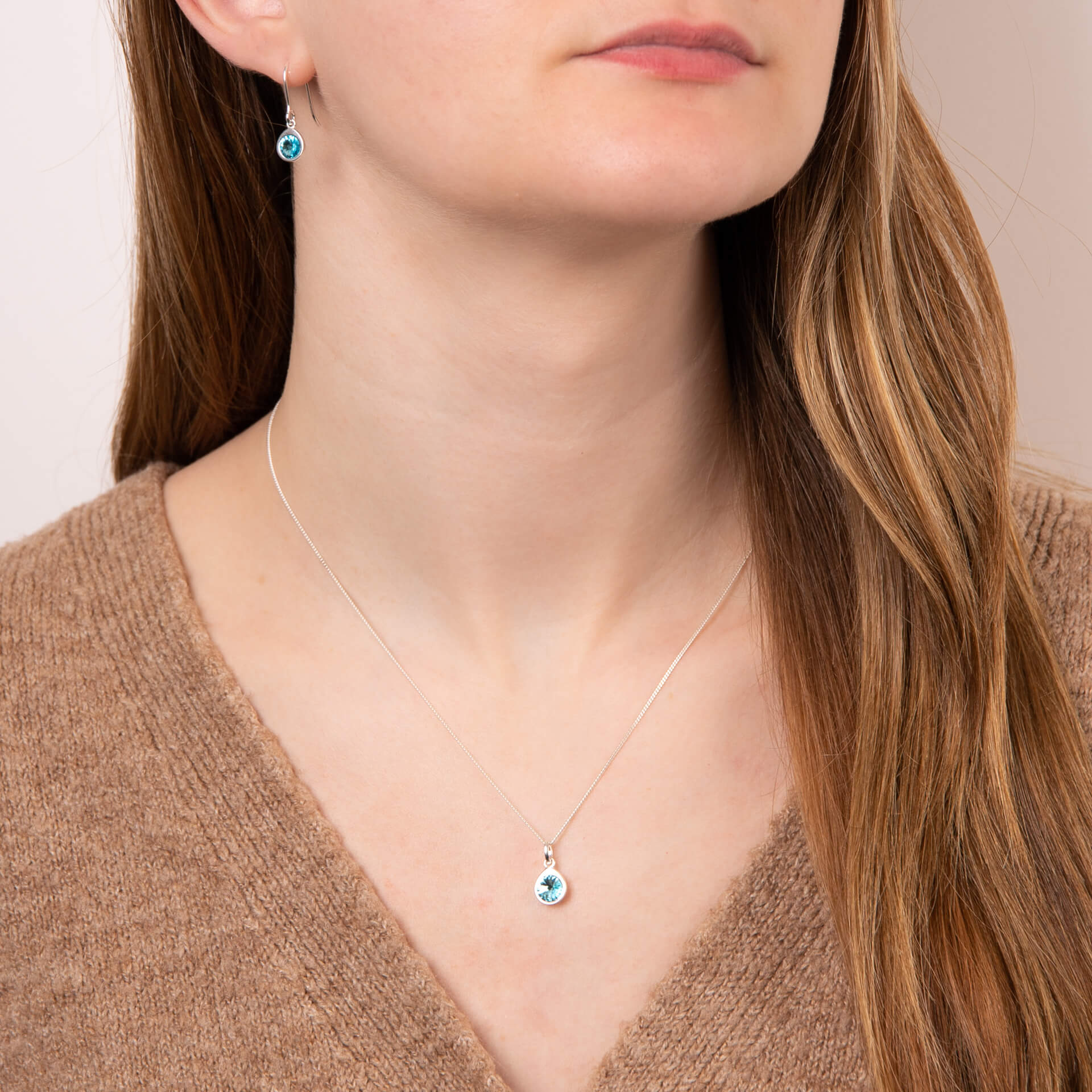 Beginnings Crystal Teardrop Pendant