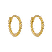 Beginnings Beaded Hoop Earrings with Cubic Zirconia