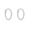 Beginnings Beaded Hoop Earrings with Cubic Zirconia