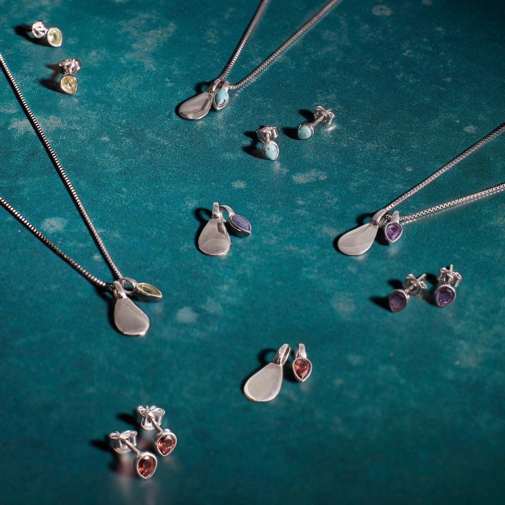Beginnings Droplet Shaped Engravable Tag Pendant
